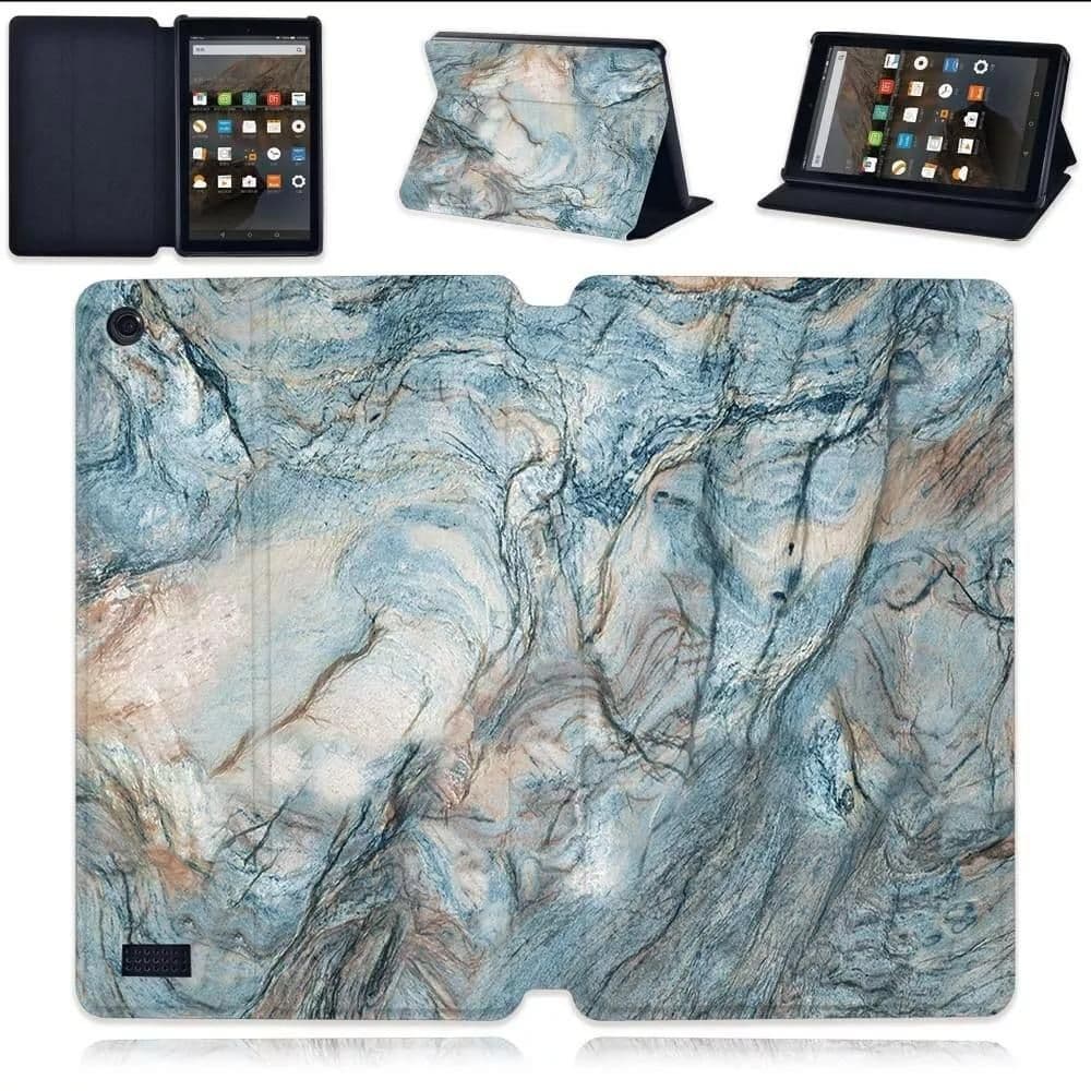 Amazon Fire Tablet Case - Blue Vein Marble